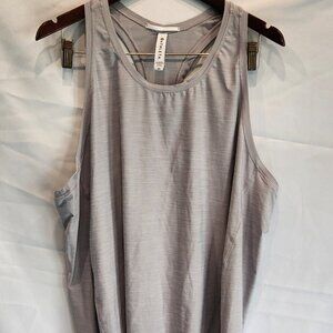 ATHLETA "Train" Textured Racerback Top -  Grey - 2X